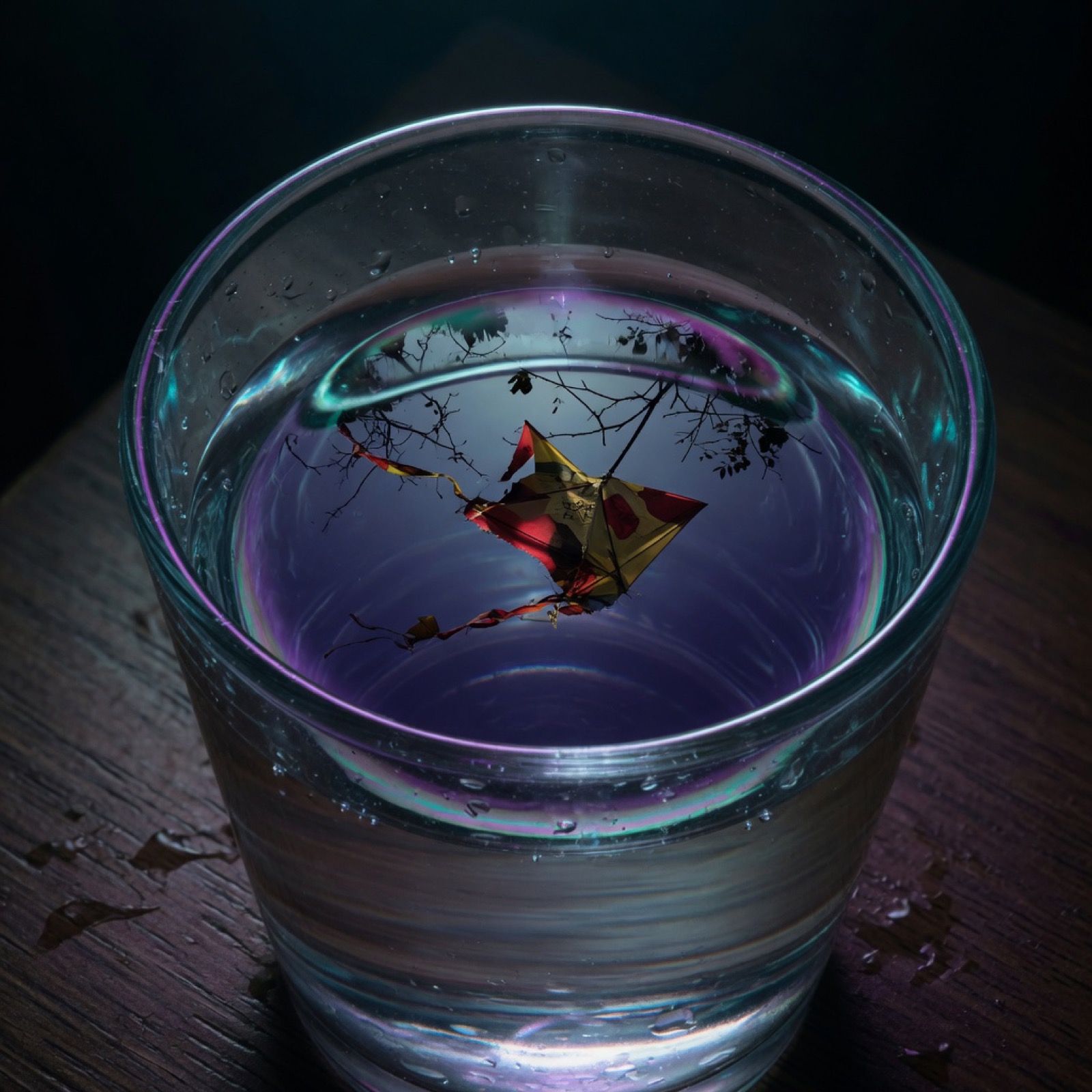 Half glass of water — the water stage